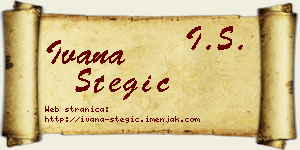 Ivana Stegić vizit kartica